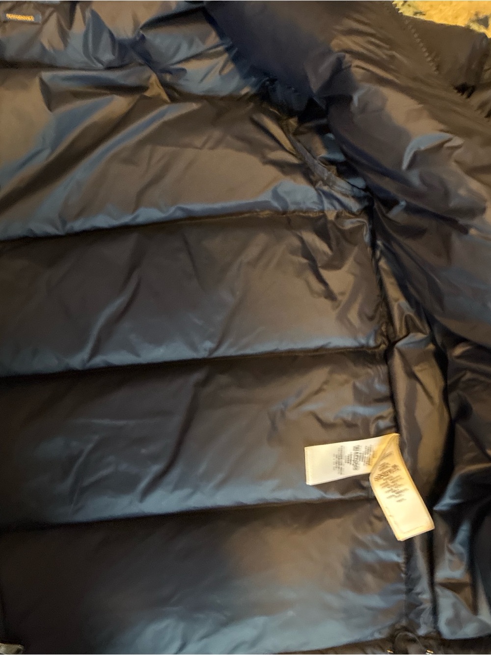 Polo Ralph Lauren Performance Medium men’s Navy Down Puffer Jacket with Hood EUC - Picture 8 of 8